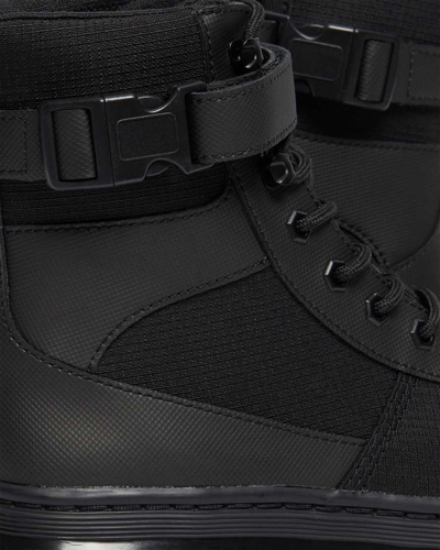 Dr. Martens' Combs Tech Poly Casual Boots In Schwarz