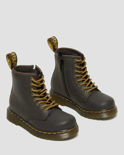 Shop Dr. Martens' Toddler 1460 Wildhorse Leather Lace Up Boots In Brown