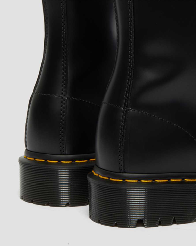 Shop Dr. Martens' 1490 Bex Smooth Leather Mid Calf Boots In Black