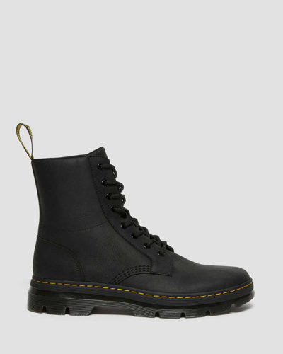 Dr. Martens' Combs Leather Casual Boots In Black
