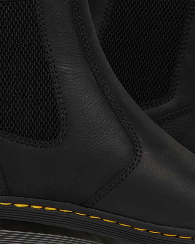 Dr. Martens Embury Mens Lugged Sole Leather Chukka Boots In Black