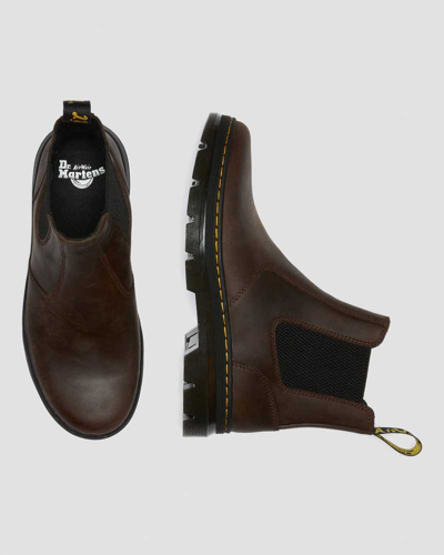 Dr. Martens' Embury Crazy Horse Leather Casual Boots In Brown