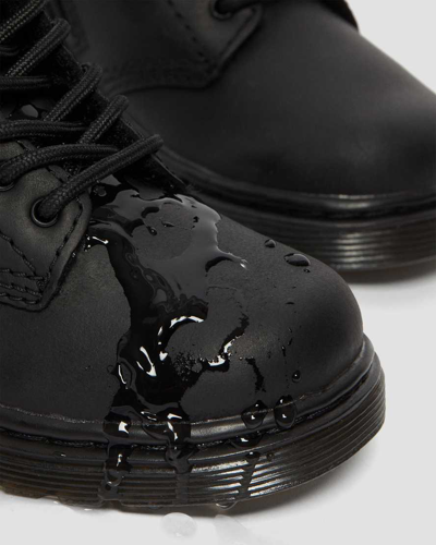 Dr. Martens' Toddler 1460 Faux Fur Lined Boots In Black