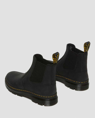 Dr. Martens Embury Mens Lugged Sole Leather Chukka Boots In Black