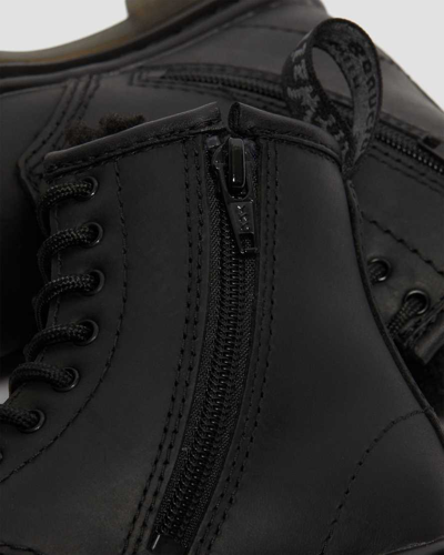 Shop Dr. Martens' Toddler 1460 Faux Fur Lined Boots In Black