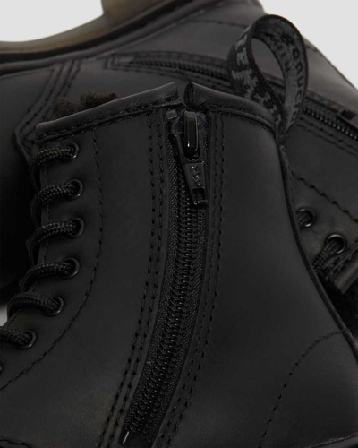 Dr. Martens' Toddler 1460 Faux Fur Lined Boots In Black