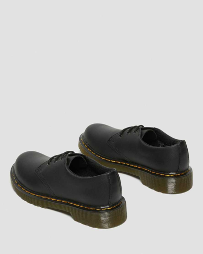Dr. Martens' Junior 1461 Softy T Leather Shoes In Black