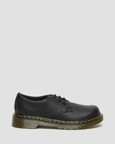 Dr. Martens' Junior 1461 Softy T Leather Shoes In Black