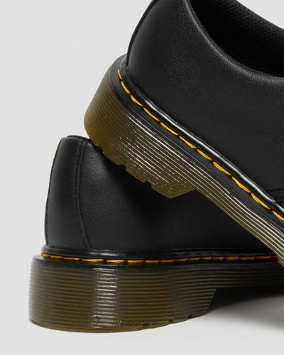 Dr. Martens' Junior 1461 Softy T Leather Shoes In Black