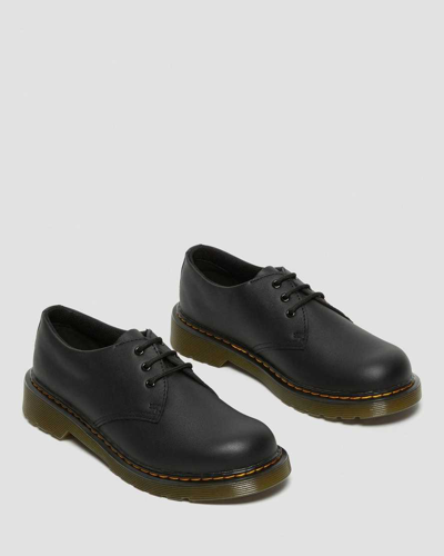 Dr. Martens' Youth 1461 Softy T Leather Shoes In Black