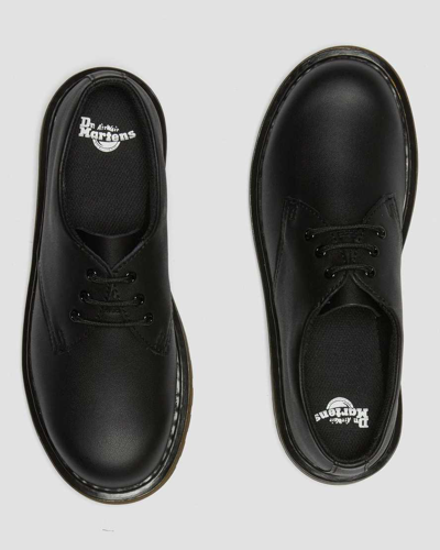 Dr. Martens' Youth 1461 Softy T Leather Shoes In Black
