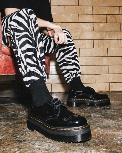 Shop Dr. Martens' 1461 Quad Plattform Schuhe In Black