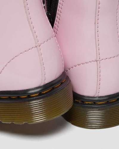 Shop Dr. Martens' Toddler 1460 Patent Leather Lace Up Boots In Pink