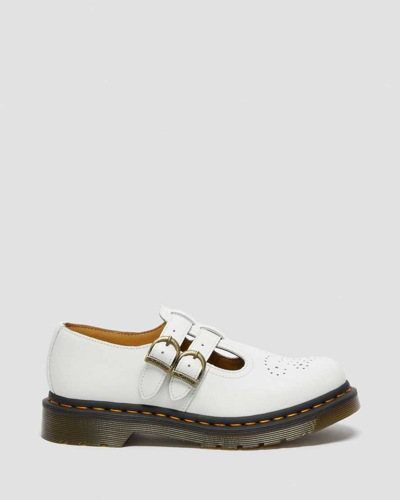Shop Dr. Martens' 8065 Smooth Leather Mary Jane Shoes In White