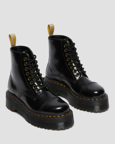 Shop Dr. Martens' Vegan Sinclair Platform Boots In Schwarz