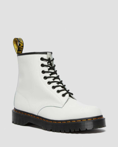 Dr. Martens 1460 Bex White Smooth Leather Mid-calf High Heel Boots |  ModeSens
