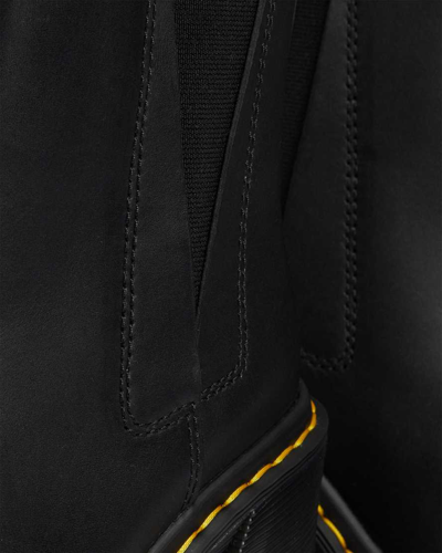 Shop Dr. Martens' Damen Spence Leder Chelsea-stiefel Mit Absatz In Black