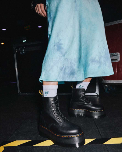 Dr. Martens' Dr. Martens "jadon" Combat Boots In Black
