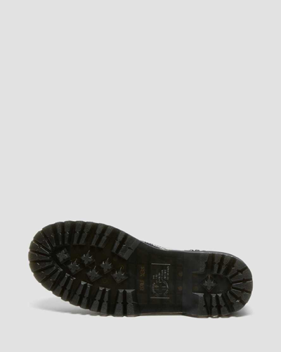Shop Dr. Martens' Jadon Polka Dot Smooth Leather Platform Boots In Black