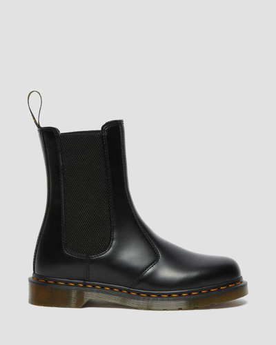 Shop Dr. Martens' 2976 Hi Smooth Leather Chelsea Boots In Black