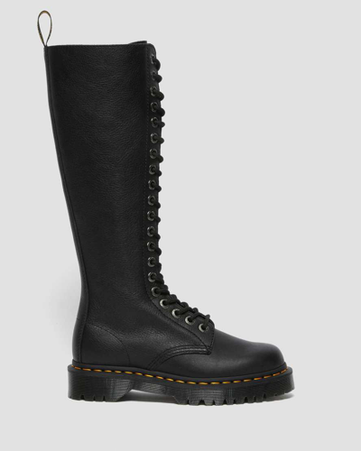 Shop Dr. Martens' 1b60 Bex Pisa Leather Knee High Boots In Schwarz