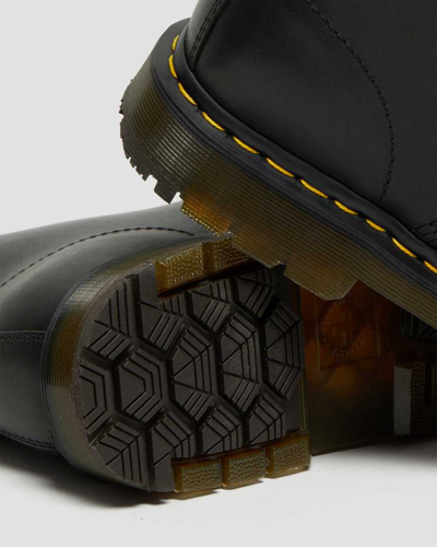 Dr. Martens' Dr.martens 1460 Nappa Lace-up Combat Boots In Schwarz