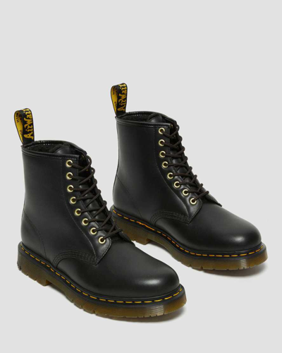 Dr. Martens' Dr.martens 1460 Nappa Lace-up Combat Boots In Schwarz