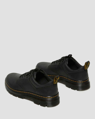 Dr. Martens Reeder Wyoming Leather Utility Shoes In Schwarz