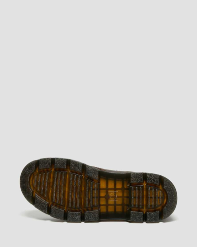 Dr. Martens' Reeder Crazy Horse Leather Utility Shoes Boots In Braun