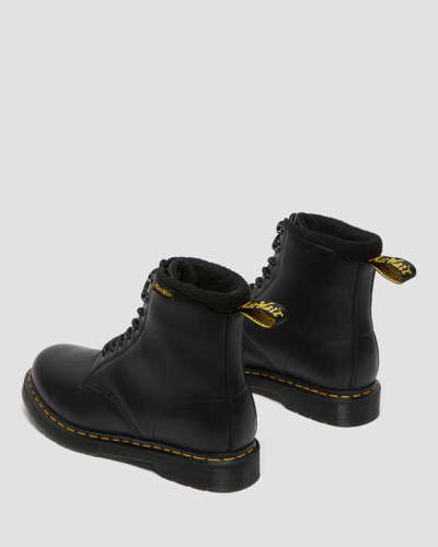 Dr. Martens' Dr. Martens 1460 Bex Combat Boots In Black Leather In Schwarz