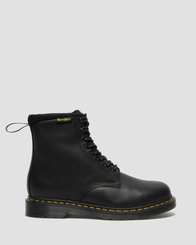 Dr. Martens' Dr. Martens 1460 Bex Combat Boots In Black Leather In Schwarz