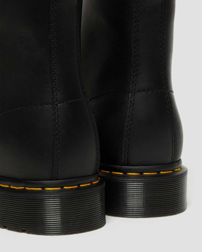 Dr. Martens' Dr. Martens 1460 Bex Combat Boots In Black Leather In Schwarz