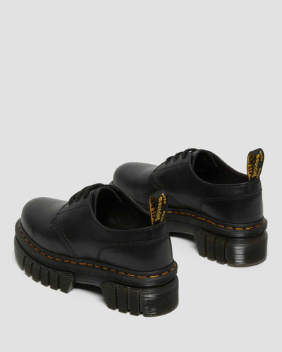 Shop Dr. Martens' Audrick Nappa Leather Platform Shoes In Schwarz