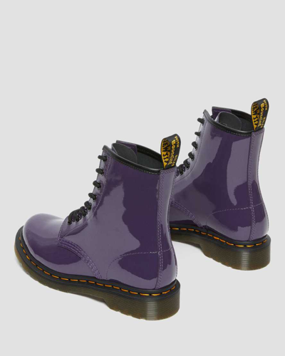 Shop Dr. Martens' 1460 Women's Patent Leather Lace Up Boots In Blackcurrant