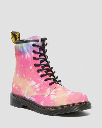 Shop Dr. Martens' Youth 1460 Tie Dye Lace Up Boots In Multi