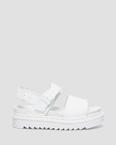 Shop Dr. Martens' Women's Voss Mono Hydro Leather Strap Sandals In White