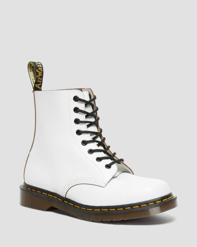 Shop Dr. Martens' 1460 Vintage Made In England Lace Up Boots In White