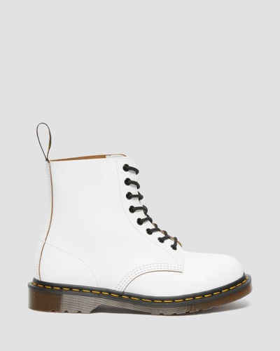 Dr. Martens Unisex 1460 Smooth 8 Eye Boots In White