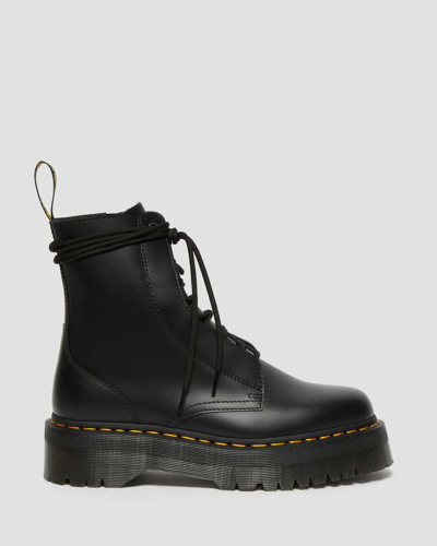 Shop Dr. Martens' Jarrick Smooth Leather Platform Boots In Black