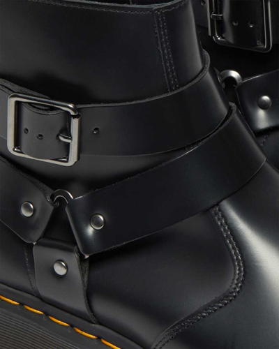 Shop Dr. Martens' Jaimes Leather Harness Chelsea Boots In Black
