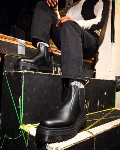 Dr. Martens Vegan 2976 Felix Platform Chelsea Boots In Black | ModeSens