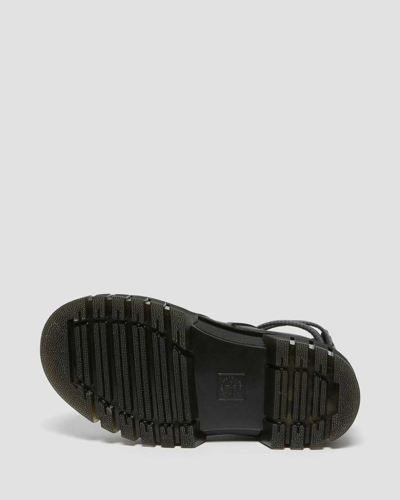 Shop Dr. Martens' Damen Ricki Nappa Lux Leder Gladiator Plateausandalen In Schwarz