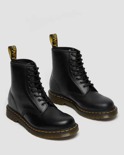 Shop Dr. Martens' 1460 Smooth Leather Lace Up Boots In Schwarz