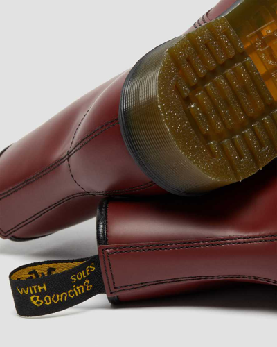 Dr. Martens' Dr.martens Smooth Boots In Cherry Color Leather In Rot