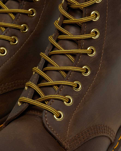 Dr. Martens' 1460 Crazy Horse Leather Lace Up Boots In Brown