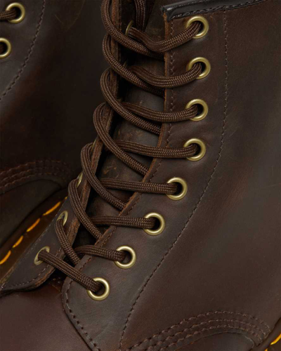 Dr. Martens 1460 Crazy Horse Leather Lace Up Boots In Braun