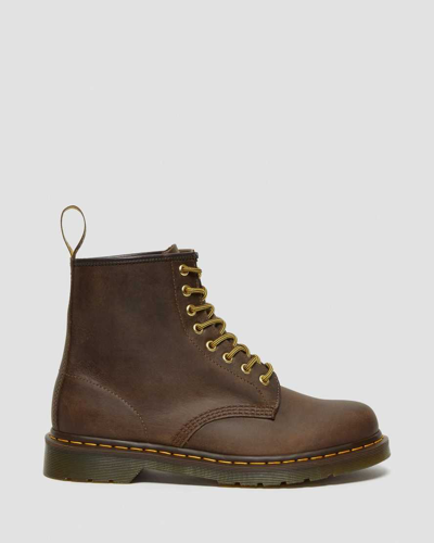 Dr. Martens' 1460 Crazy Horse Leather Lace Up Boots In Brown