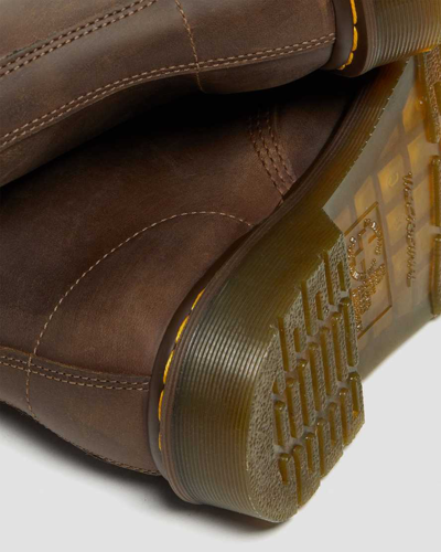 Dr. Martens' 1460 Crazy Horse Leather Lace Up Boots In Brown