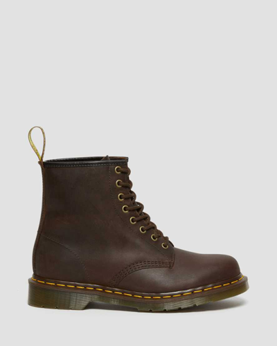 Dr. Martens 1460 Crazy Horse Leather Lace Up Boots In Braun