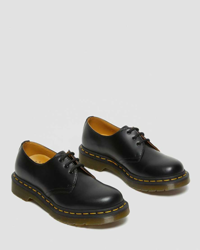 Dr. Martens' Unisex 1461 Quad Polished Smooth Shoes In Black